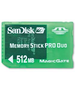 Sandisk 512Mb Gaming Memory Stick Pro Duo