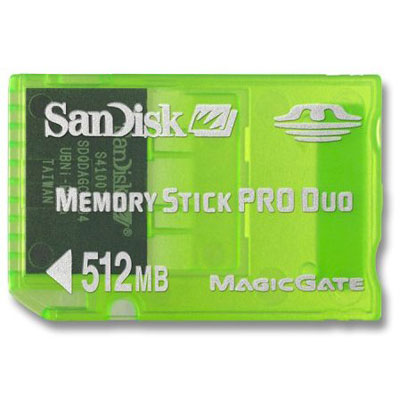 512MB Memory Stick Pro Duo Gaming