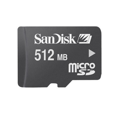 Sandisk 512MB Micro SD Transflash
