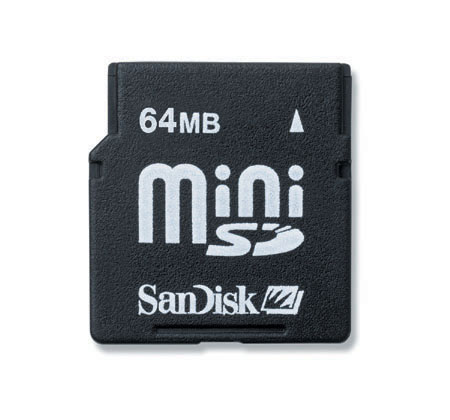 Sandisk 64mb Mini Secure Digital Card