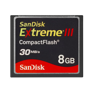 Sandisk 8GB 133x Extreme III Compact Flash