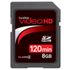 SanDisk 8GB SD Video HC Ultra II Card