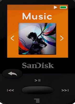 SanDisk Clip Sport 8 GB MP3 Player - Black (SDMX24-008G-G46K)
