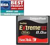 SANDISK CompactFlash memory card Extreme III 8 Gb