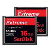 Extreme 16GB CompactFlash Card Twin Pack