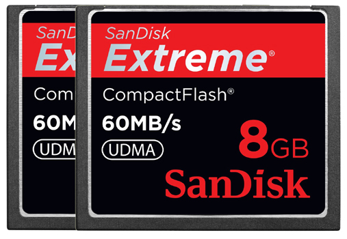 SanDisk Extreme 60MB/sec Compact Flash Card -