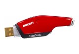 The attractive industrial design of the SanDisk Extreme Ducati Edition USB flash drive echoes the pe