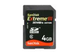 Extreme III 30MB/sec Secure Digital Card (SDHC) - 4GB
