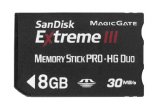 SanDisk Extreme III Memory Stick (MS) PRO-HG Duo - 8GB