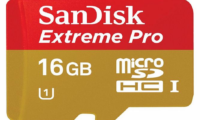 Sandisk Extreme Pro microSDHC memory card - 16 GB -