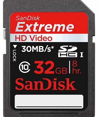 SanDisk Extreme SDHC 32GB Memory Card