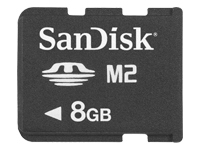 SanDisk Flash memory card ( Memory Stick PRO Duo adapter included ) 8 GB Memory Stick Micro (M2)