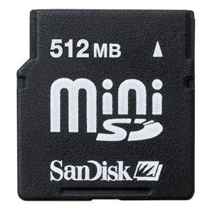 SanDisk Macro Secure Digital Card- 512MB