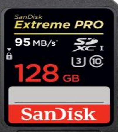 Sandisk Memory Card - Extreme Pro SDXC - 128GB - Class 10