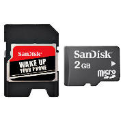 SanDisk Micro SDHC 2GB Memory card