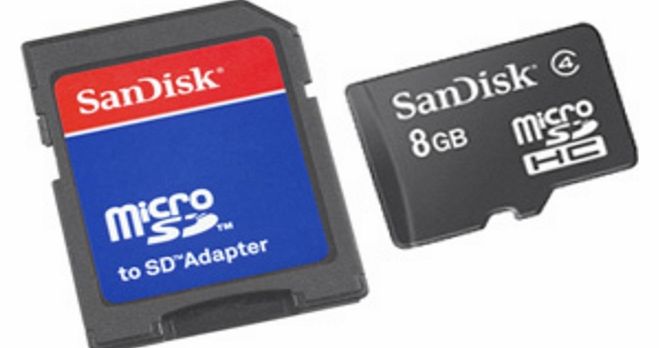 Sandisk MicroSDHC Card 8Gb (  Adapter SD)