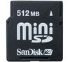 SANDISK mini SD 512 MB memory card