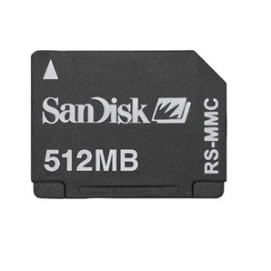 SanDisk Mobile MMC Secure Digital Card- 512MB