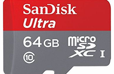SanDisk Mobile Ultra microSDXC 64 GB UHS-I Class 10 Memory Card 30 MB/s   SD Adapter   Memory Zone Android App (SDSDQUA-064G-U46A)
