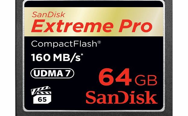 SanDisk SDCFXPS-064G-X46 64GB Extreme Pro 160MB/s CompactFlash Card