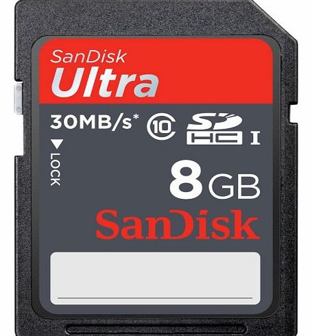 Sandisk SDHC Ultra memory card - 8 GB - Classe 10