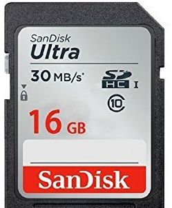 SanDisk SDSDU-016G-U46 16 GB Ultra 30 MB/s Class 10 SDHC Memory Card (Label May Change)