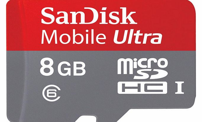 Sandisk UHS-I 8 GB microSDHC Card   SD Adapter