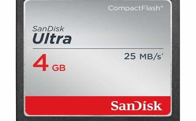 Ultra CompactFlash 4 GB Memory Card 25 MB/s (SDCFHS-004G-G46)