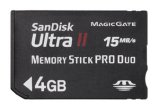SanDisk Ultra II Memory Stick PRO Duo 15MB/sec - 4GB