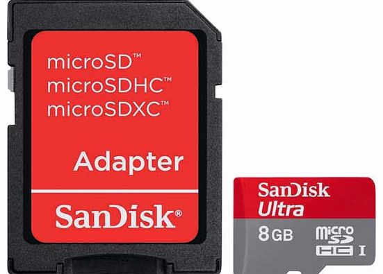SanDisk Ultra microSD 8GB Memory Card with SDHC