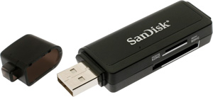 Sandisk USB MobileMate SD(HC) Plus Reader/Writer (Single Slot) - Ref. SDDR-104