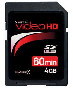 Sandisk Video HD 4GB SDHC Card
