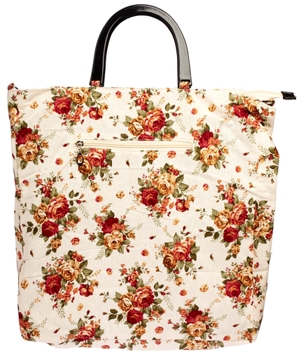 floral patterned tote bag