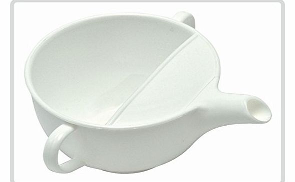 Saniversum UG Beaker Cup, Drinking Cup for the Invalid and Elderly with 2 Handles, Colour: white