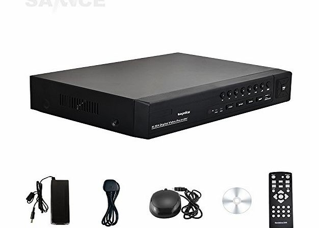 SANNCE 16 Channel Security CCTV Surveillance DVR/NVR/HVR System With eCloud HDMI 1080P/VGA/BNC Output - Real Time Smart Phone Remote View (NO HDD)
