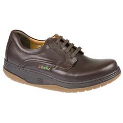 Male Sano By Mephisto Ramjet Leather Upper Leather/Textile Lining Lace Up in Dark Brown