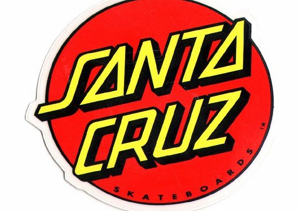 Santa Cruz Classic Logo Skateboard Sticker - skate skating skateboarding medium