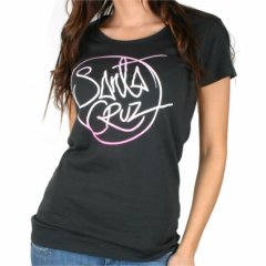 Santa Cruz Ladies Santa Cruz Free T-shirt Black