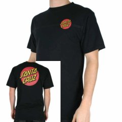 Mens Santa Cruz Classic Dot Tee Black