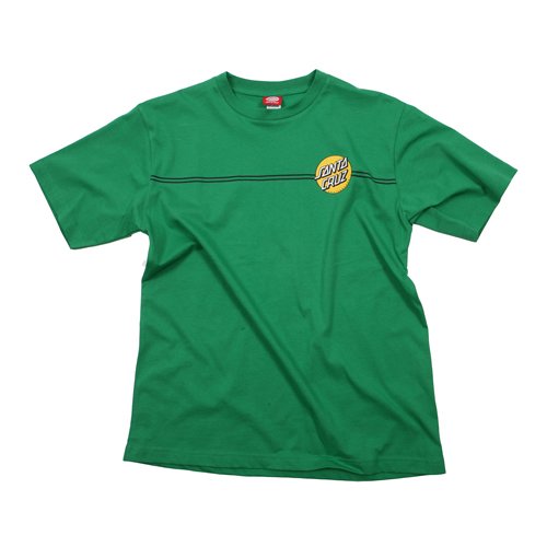 Mens Santa Cruz Classic Dot Tee Green