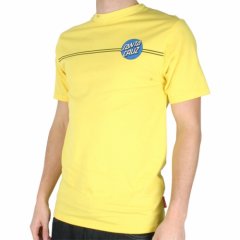 Santa Cruz Mens Santa Cruz Classic Dot Tee Lemon