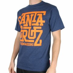 Santa Cruz Mens Santa Cruz Freshman Tee Heather Indigo