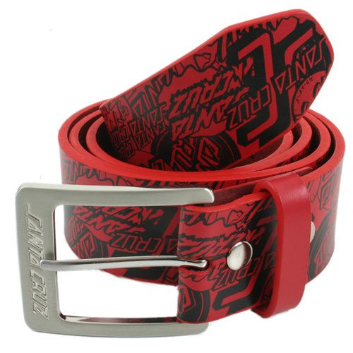 Santa Cruz Mens Santa Cruz Og Classic Belt Red