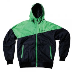 Santa Cruz Mens Santa Cruz Reflex Windbreaker Jacket Green