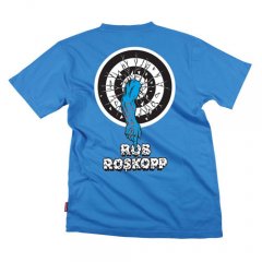 Santa Cruz Mens Santa Cruz Roskopp 1 Tee Blue