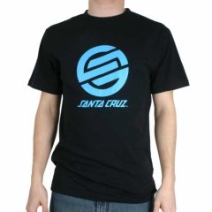 Santa Cruz Mens Santa Cruz Stripknot Tee Black