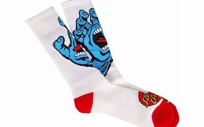 Santa Cruz Screaming Sock - White