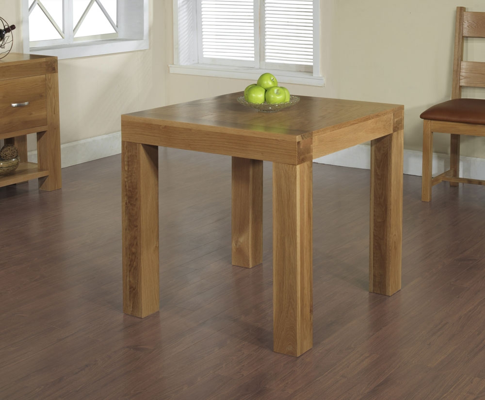 Blonde Oak Square Dining Table 800 x 800mm
