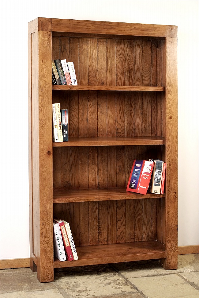 book cases rustic oak furniture rustic oak wide bookcase 312