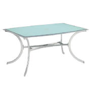 Aluminium Rectangular Table White